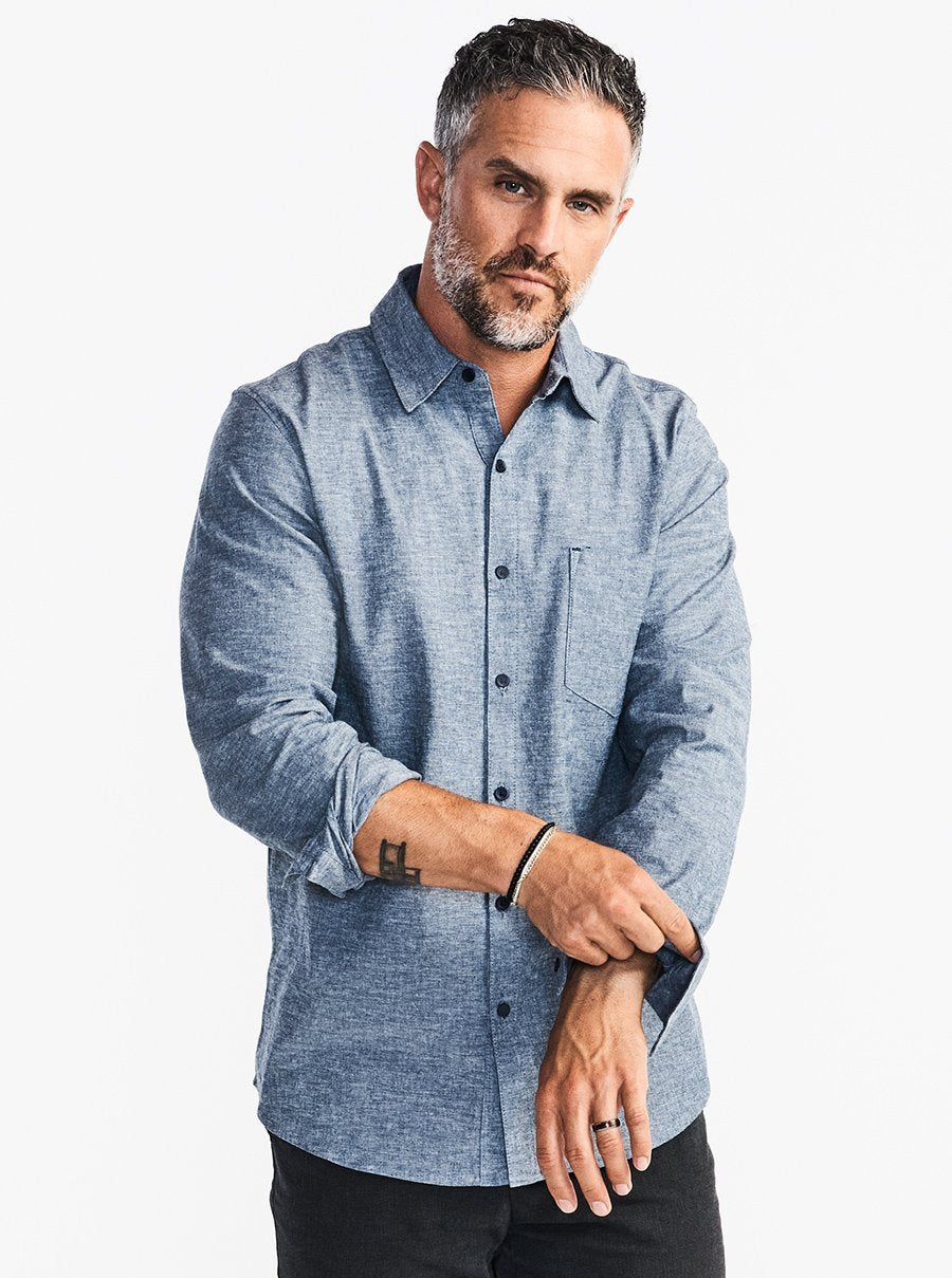 Long Sleeve Work Shirt - Indigo