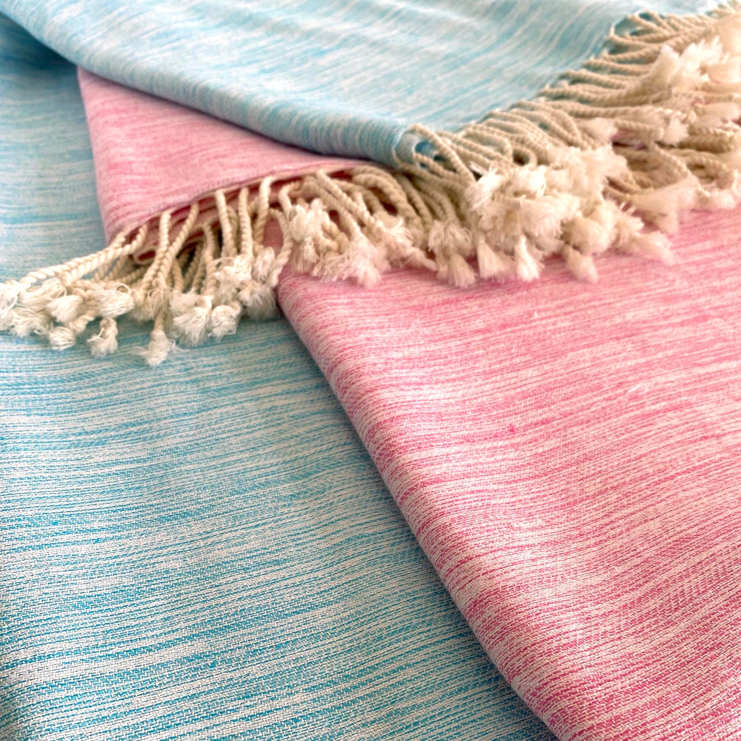 Yalova Ultra Soft Marbled Blanket Throw Pink