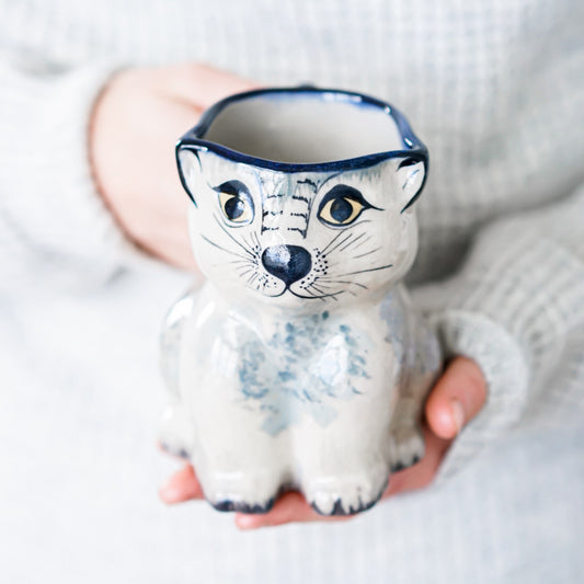 Stoneware Kitty Mug