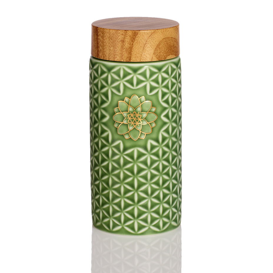 Flower of Life Travel Mug / Single Wall / 14 oz