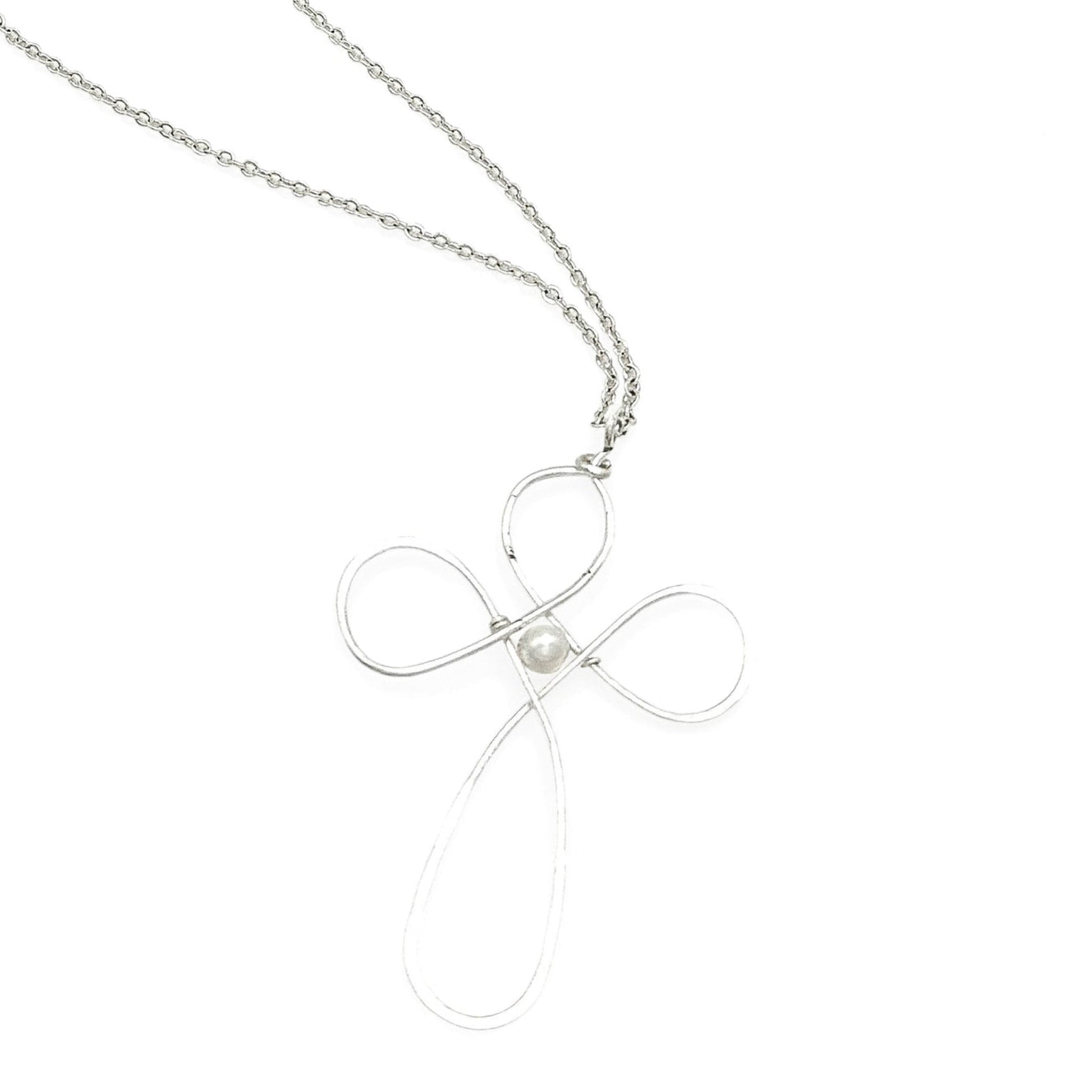 Silver cross Artisan necklace