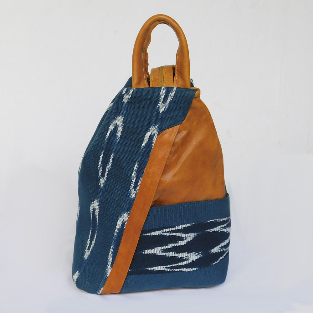 Kyra 3-in-1 Ikat Bag with Leather Accents