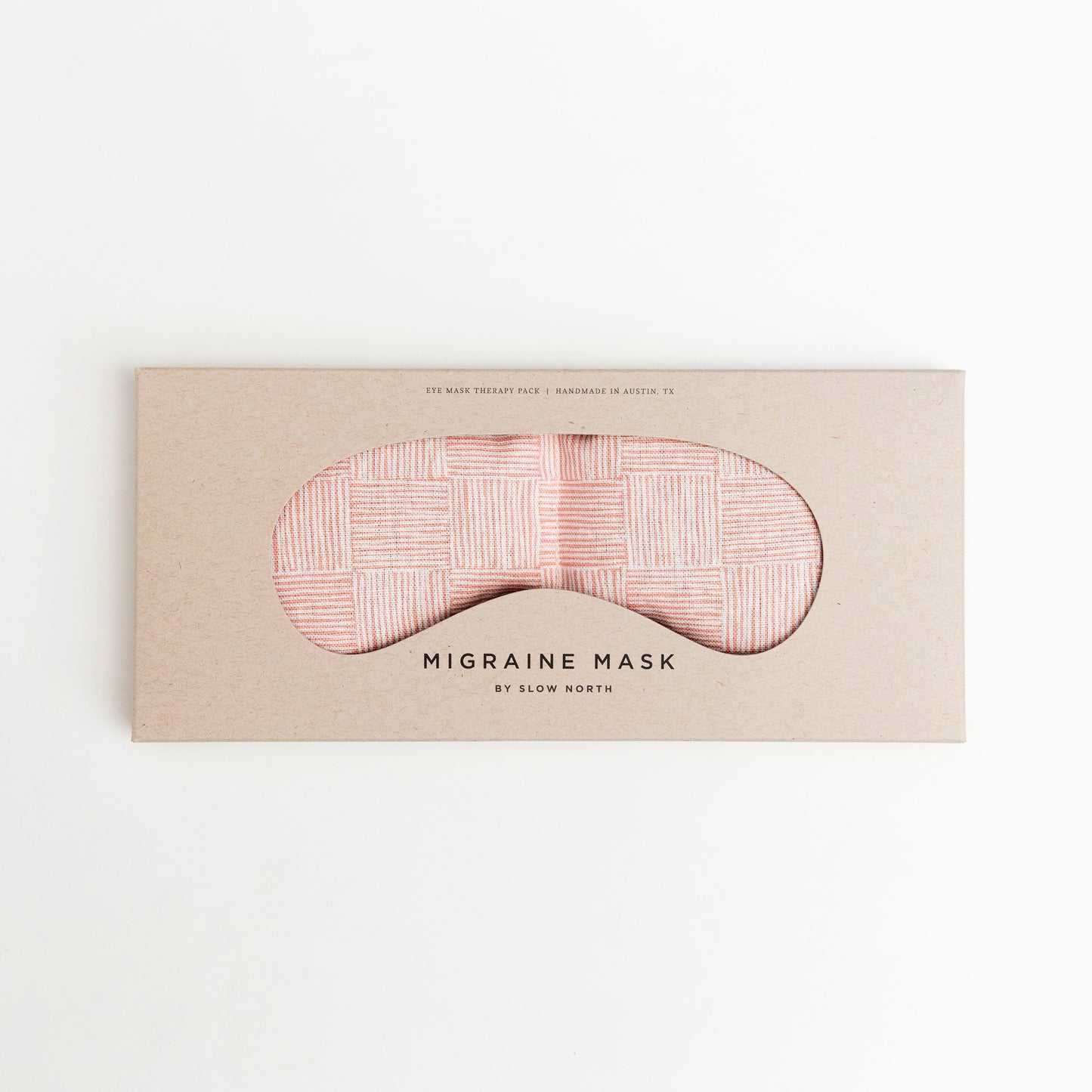 Eye Mask - Pink Pampas pattern made by Slow North