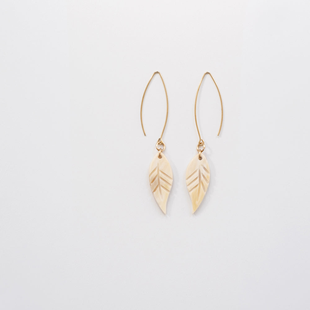 Small Dangling Leaf Earrings