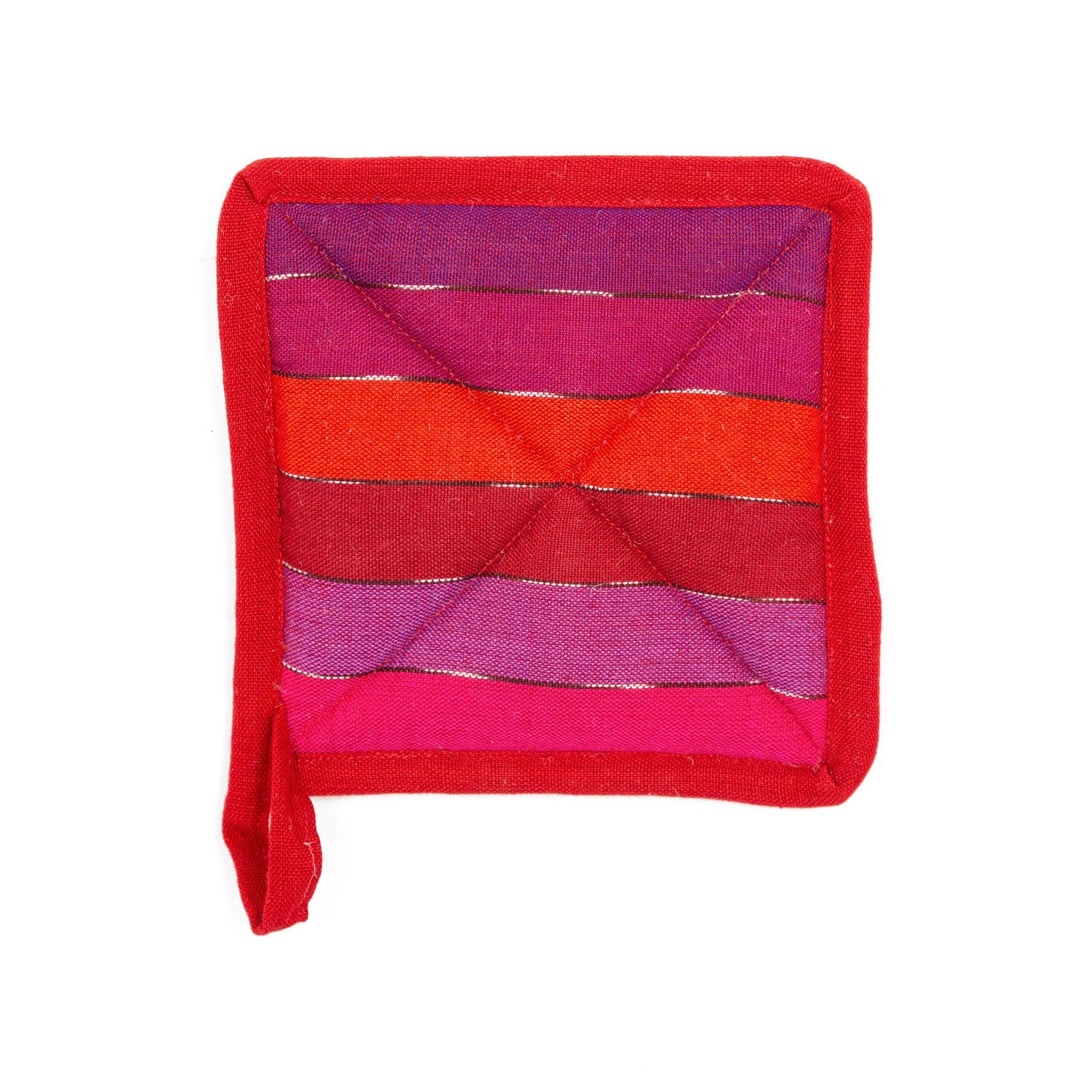 Fair Trade Handmade Pot Holder Rainbow