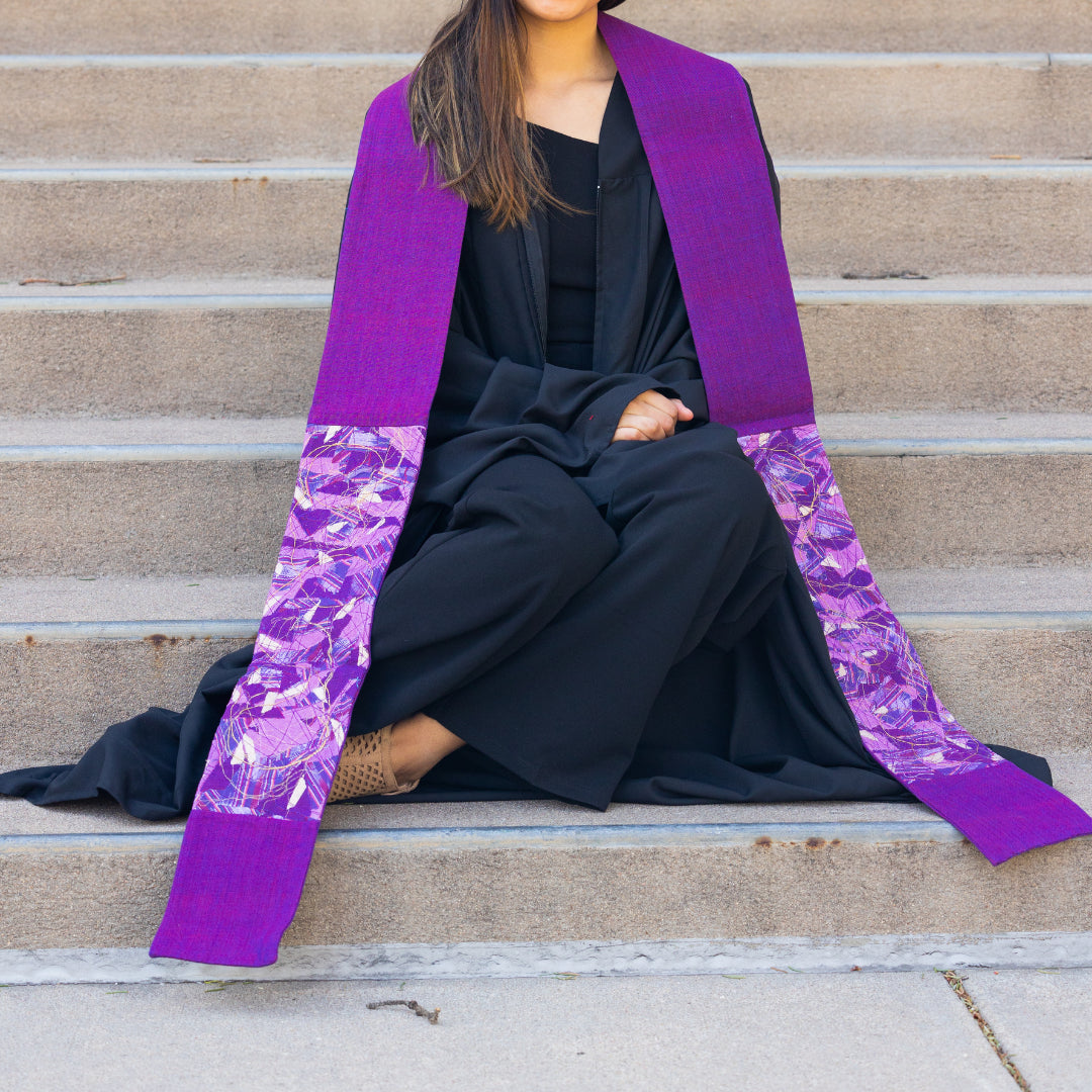 Purple Contemporary Clergy Stole