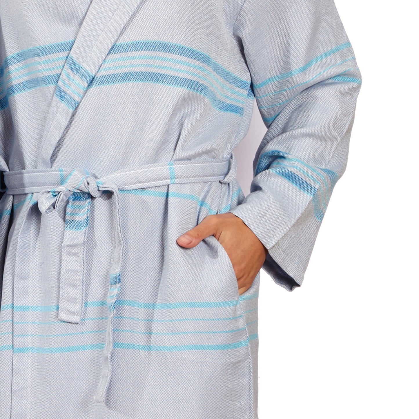 Antalya Unisex Bathrobe  - Turquoise