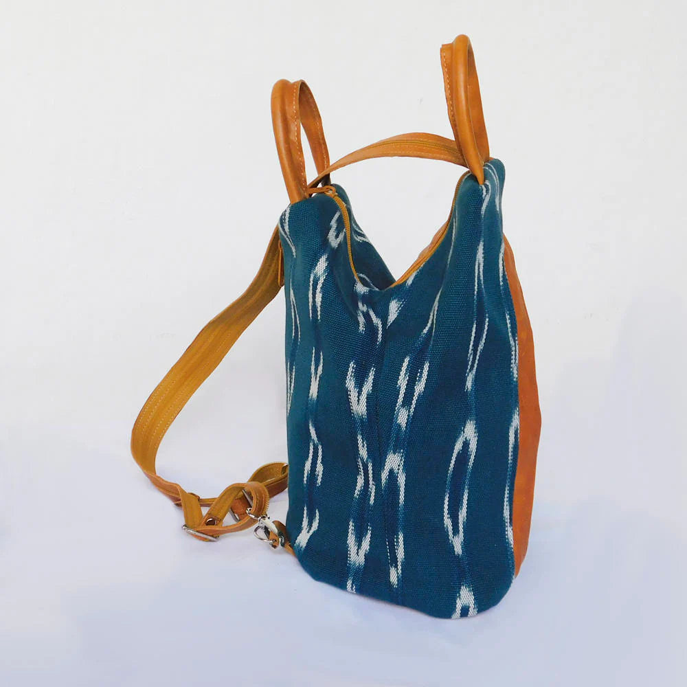 Kyra 3-in-1 Ikat Bag with Leather Accents