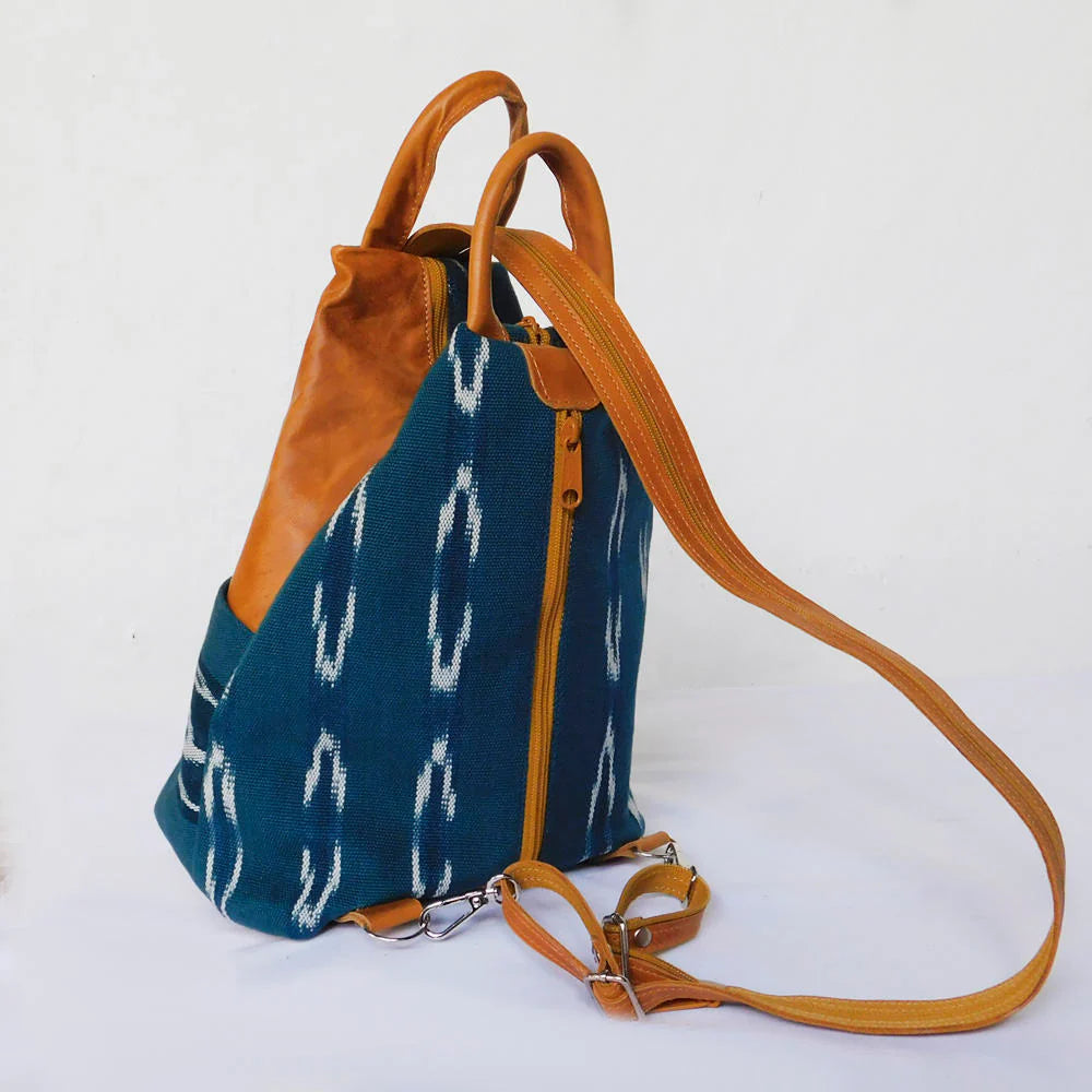 Kyra 3-in-1 Ikat Bag with Leather Accents