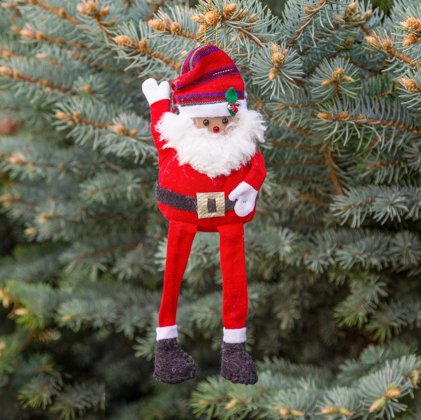 Long Legged Santa Ornament