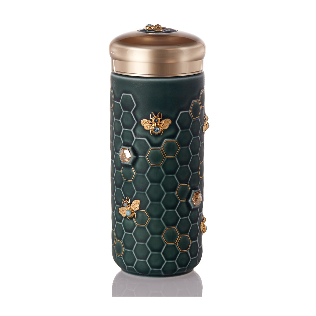 Honey Bee Travel Mug with Crystals