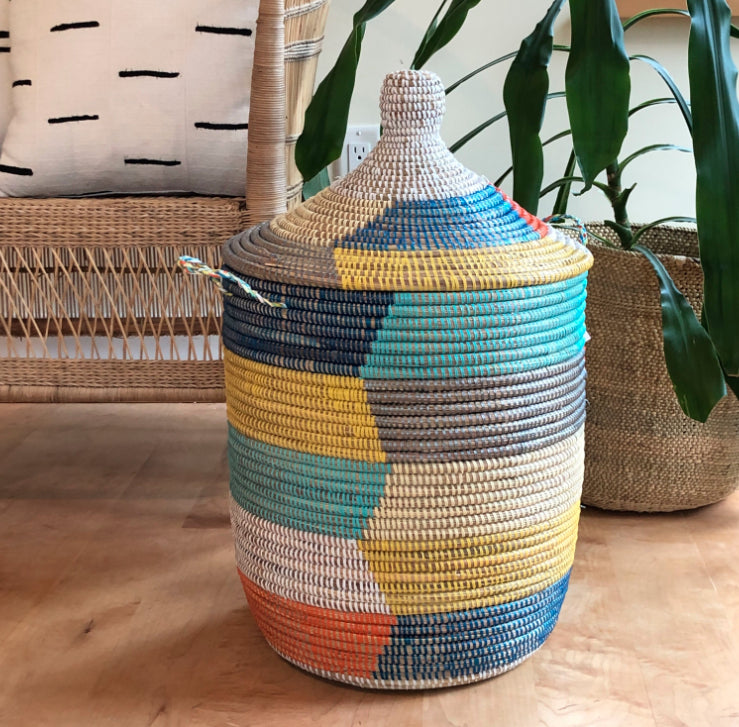 rainbow storage basket