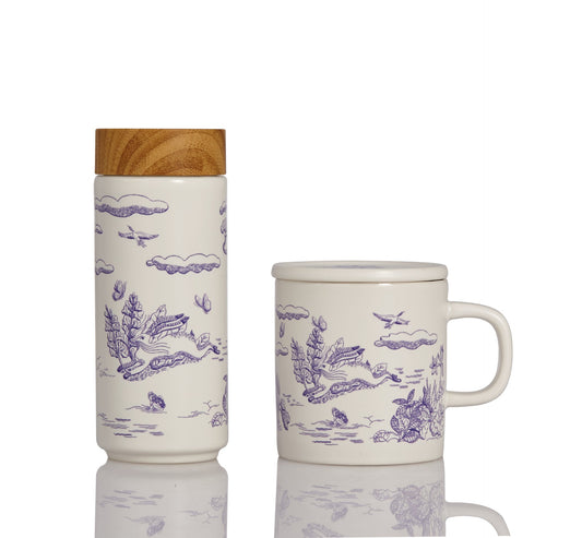 Magic Garden Travel Mug & Mug Gift Set