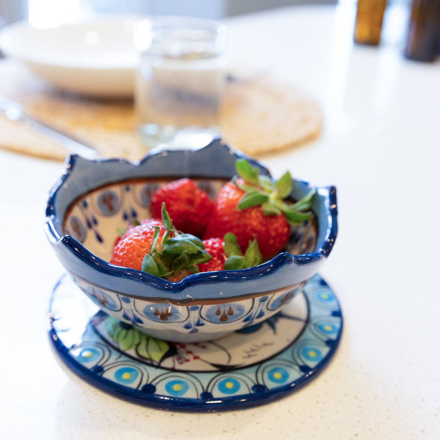 Guatemalan Stoneware Berry Bowl