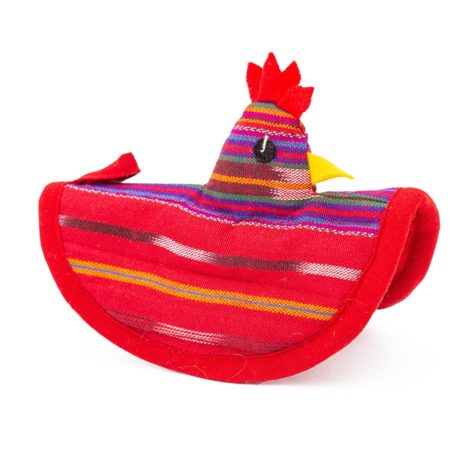 Chicken Pot HOlder - Festive Red