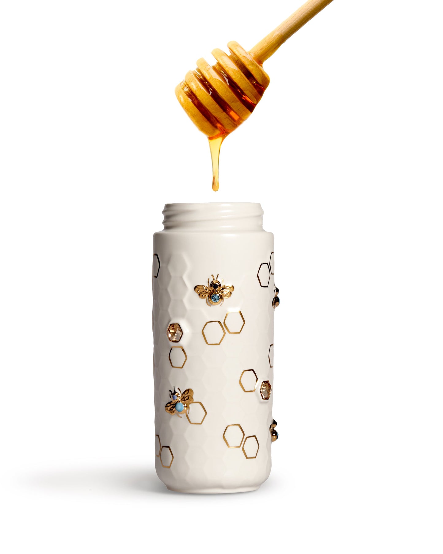 Honey Bee Travel Mug with Crystals