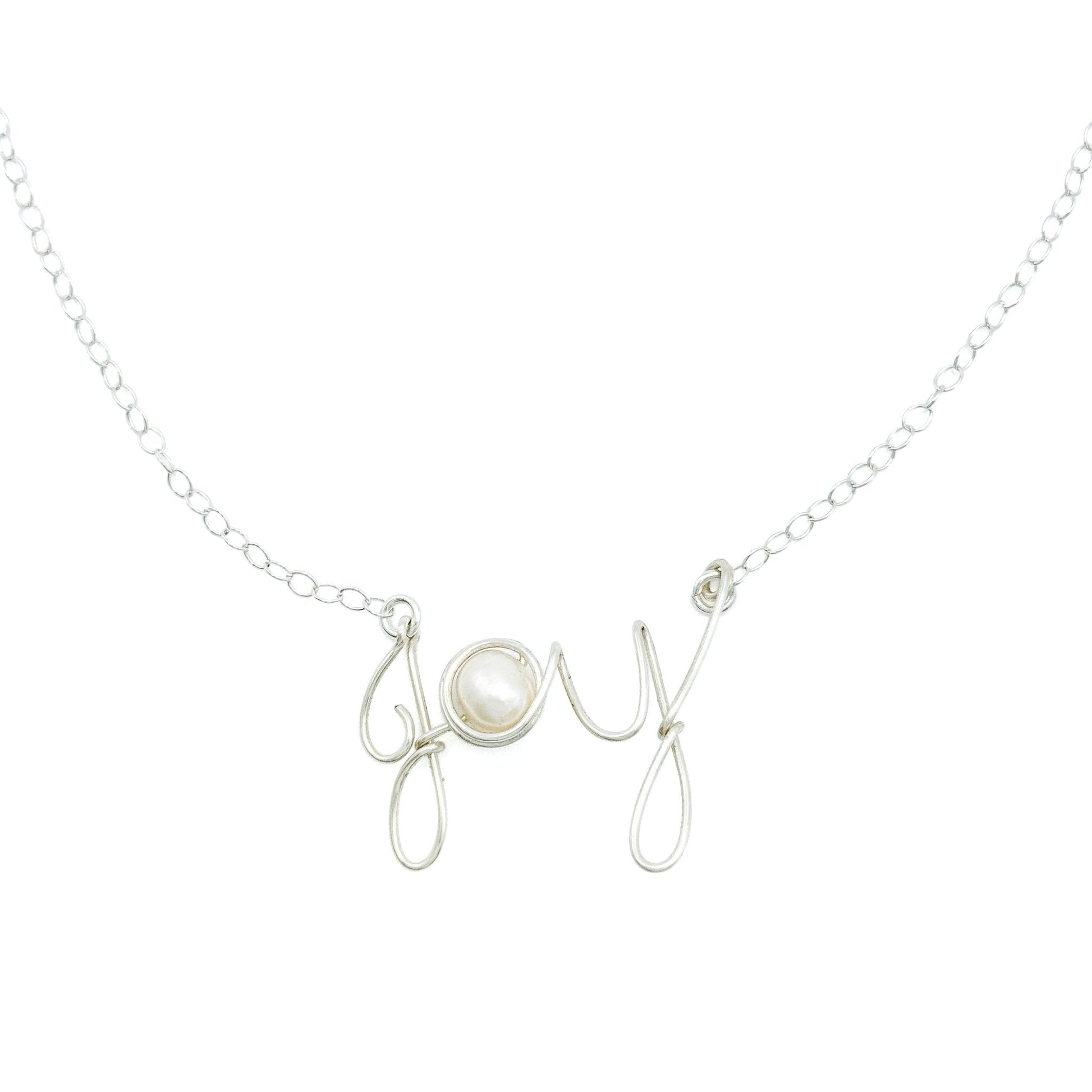 Pearl joy sterling silver necklace