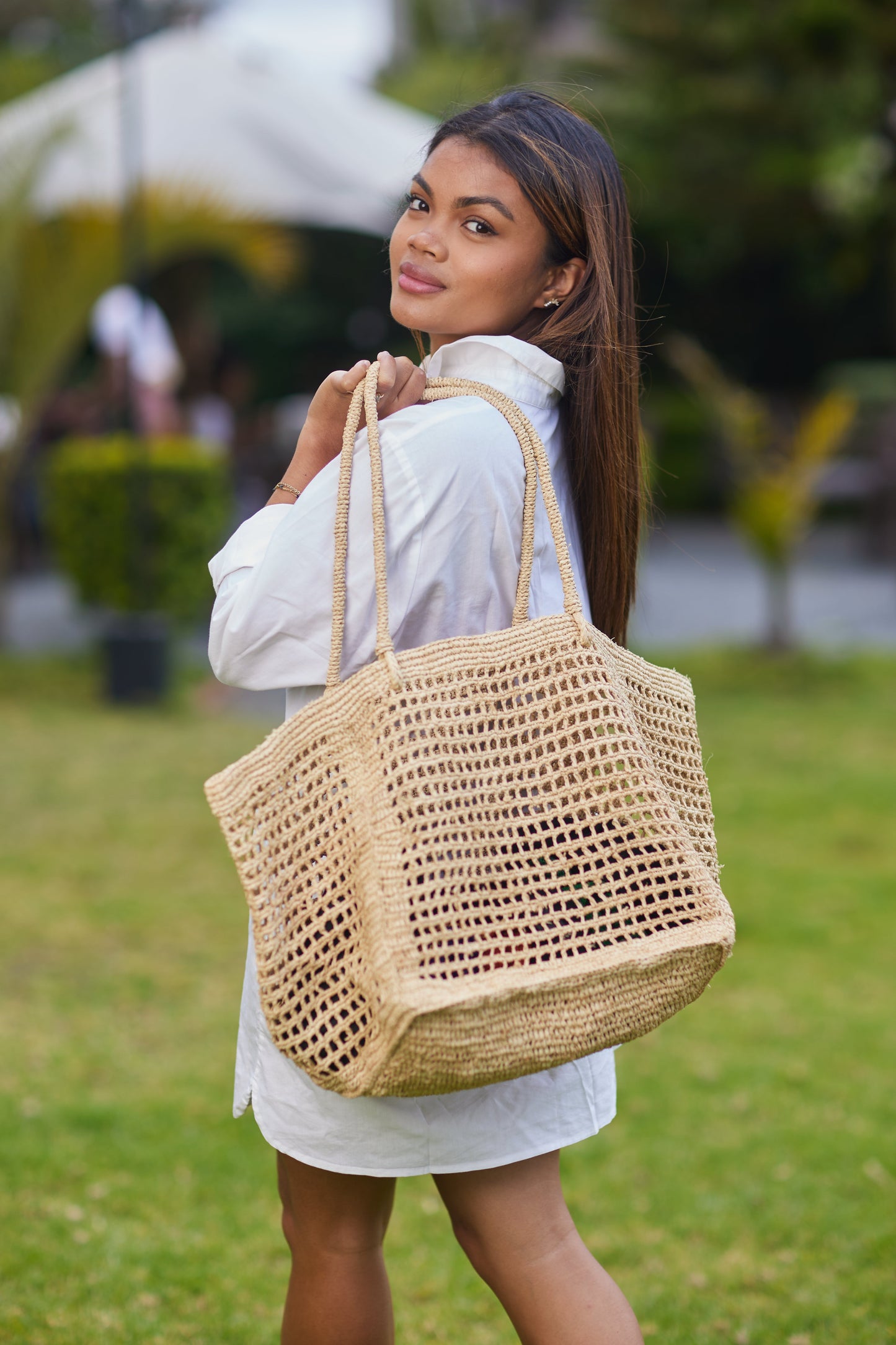 Gisete Beach Tote Bag