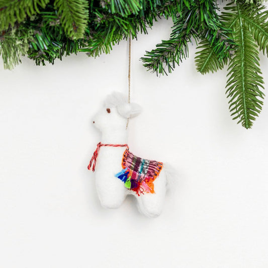 Felt Llama Ornament