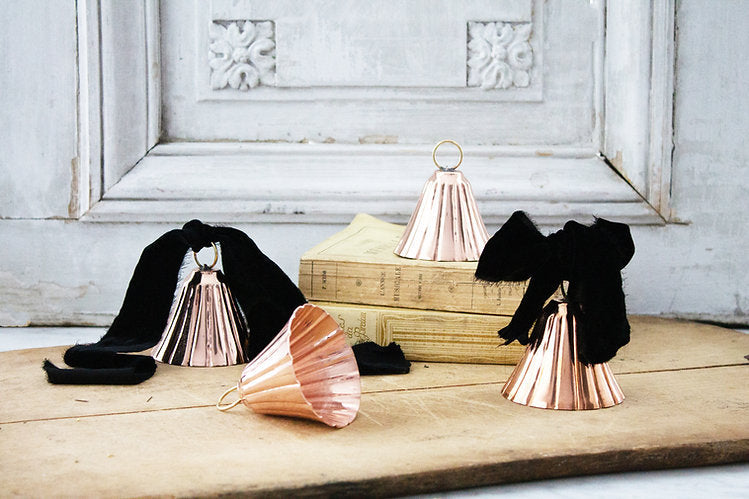 CMK Copper Bell Ornaments (Set of 4)