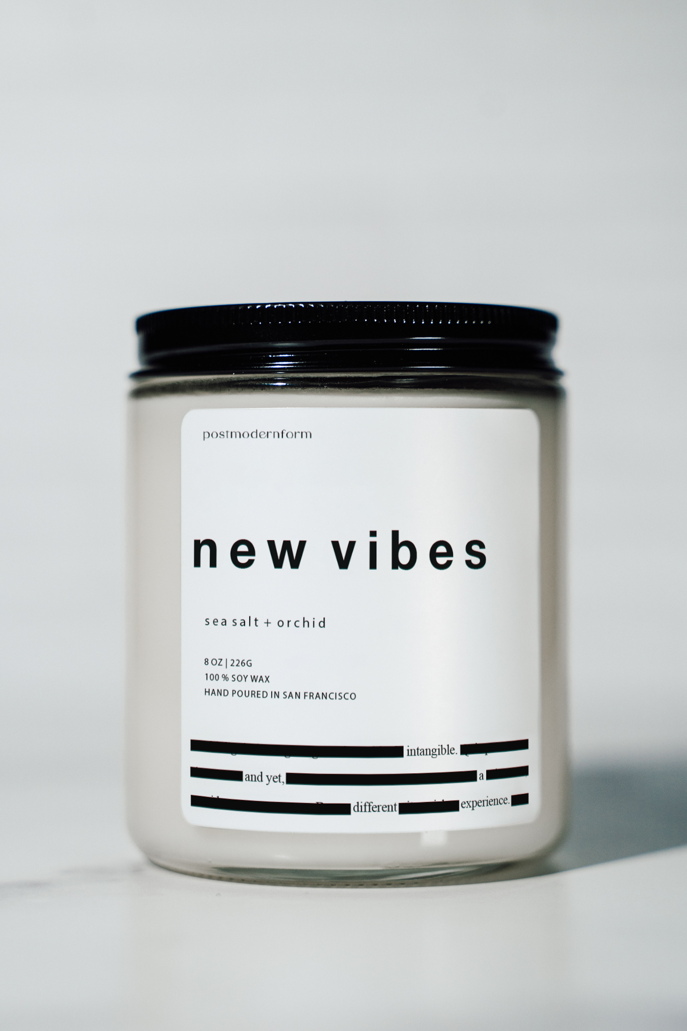 new vibes / sea salt + orchid candle