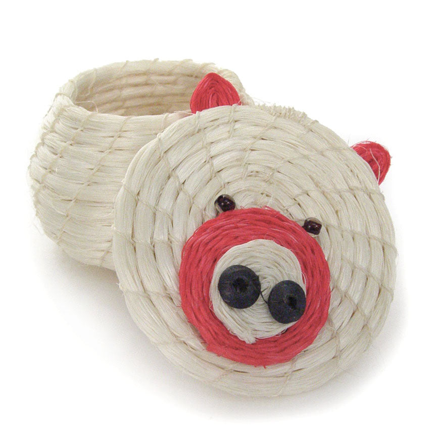 Clever Piggy Lidded Basket - Image 3