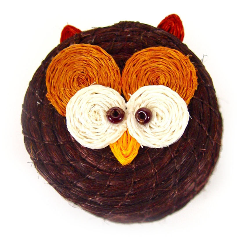 Owl Lidded Basket - Image 1