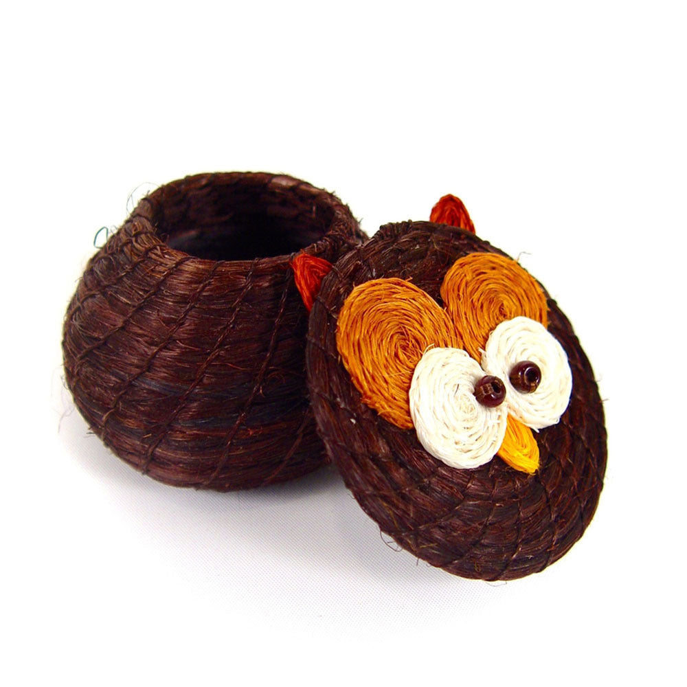 Owl Lidded Basket - Image 3