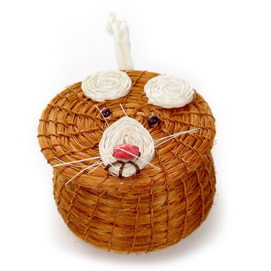 Toothy Mouse Lidded Basket - Image 1